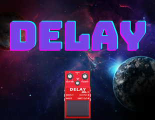 ディレイが響きわたる曲